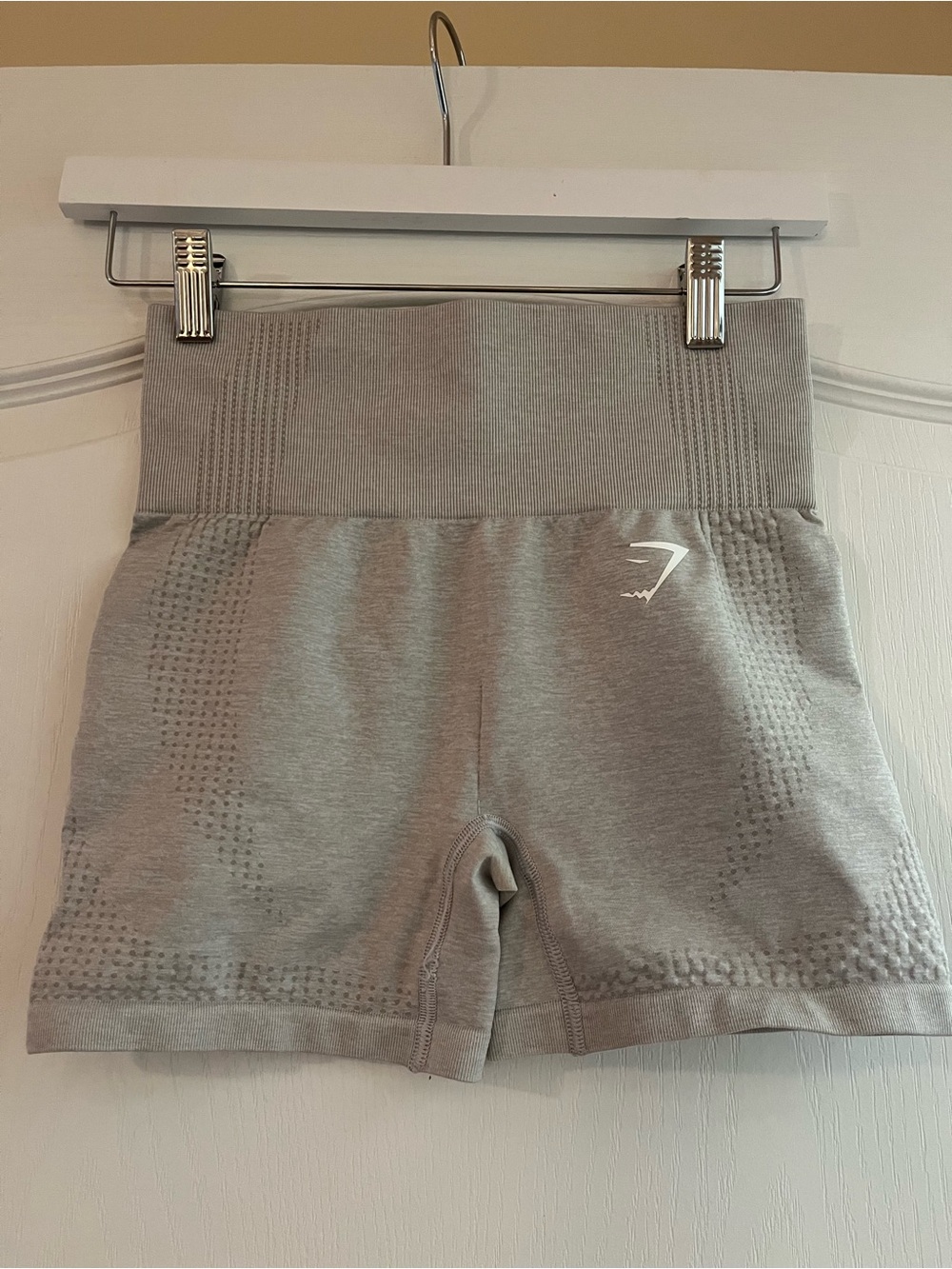 Gymshark Grey High-Waist Seamless Bike Shorts